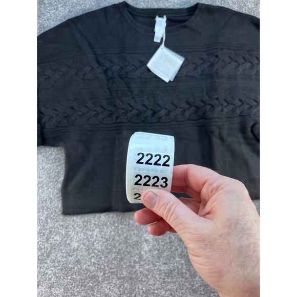 Marla Wynne Layers Oversized Black Cable Knit‎ Pullover Sweater XL - Picture 4 of 12